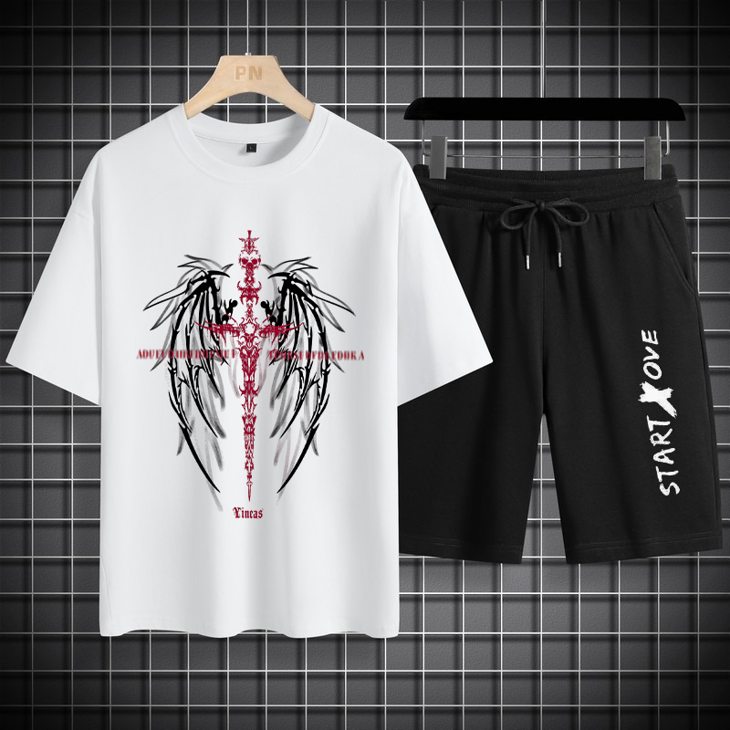 Summer Clothing Outfits - 1 ensemble de t-shirts pour hommes,