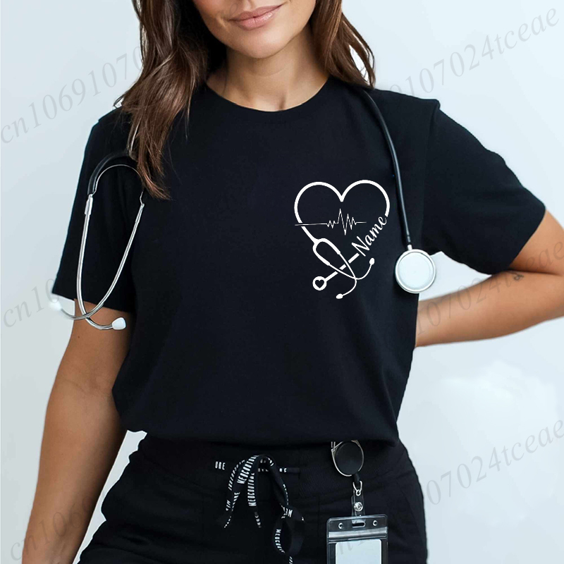 Summer Clothing Name - Chemise personnalisée pour infirmière, nouveaux t-shirts