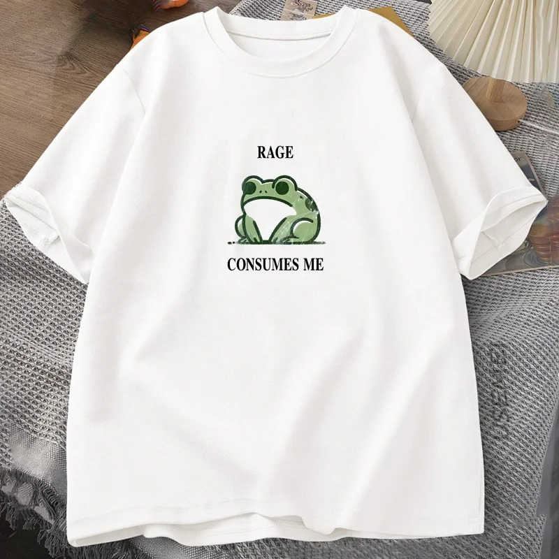Vintage Summer Clothing Men - La rage me consume - T-shirt