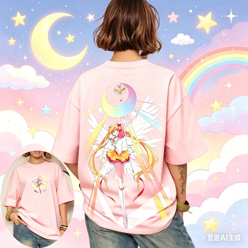 Summer Clothing Trends For Women 2026 - Nouveau T-shirt décontracté Sailor Moon Serena
