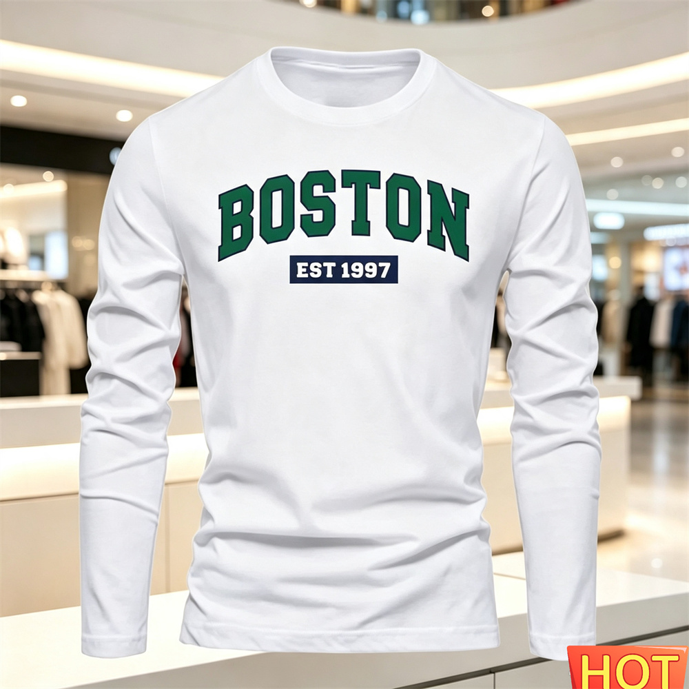 Summer Knit Clothing - T-shirt à manches longues pour hommes,