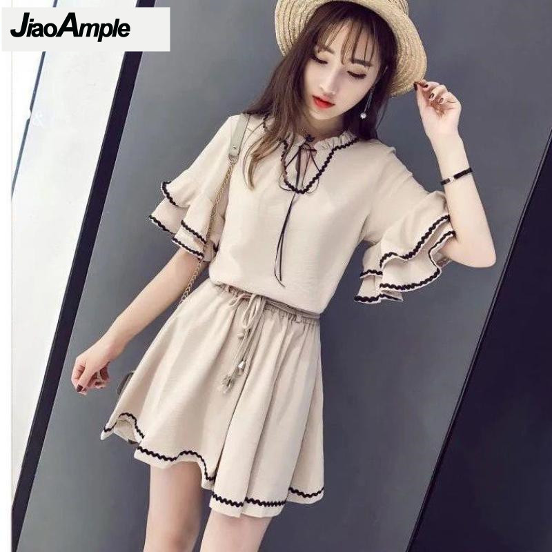Summer Clothing Bundle - Ensemble chemisier et pantalon en mousseline