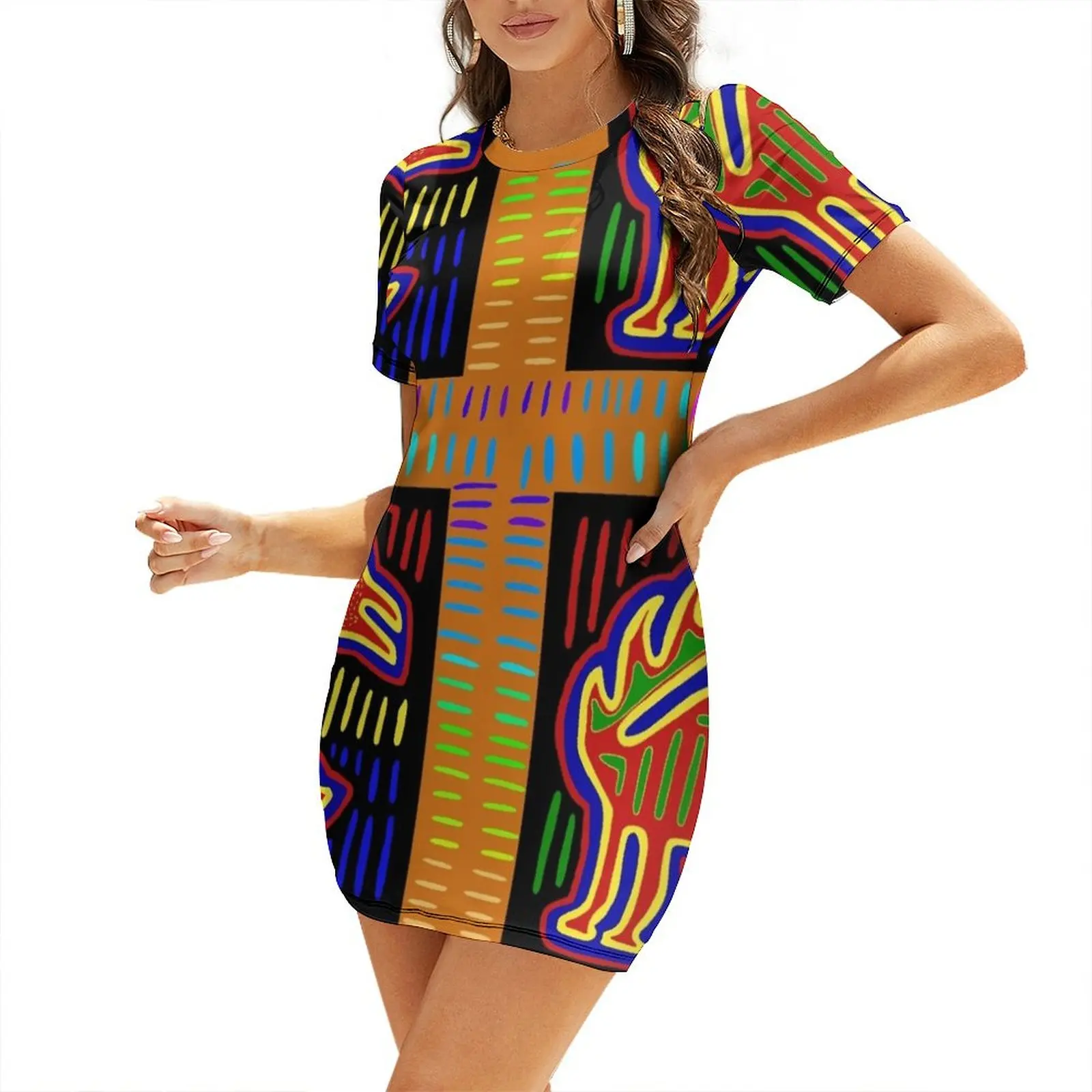 Summer Clothing Trends For Women 2026 - Robe à manches courtes Kuna Indian