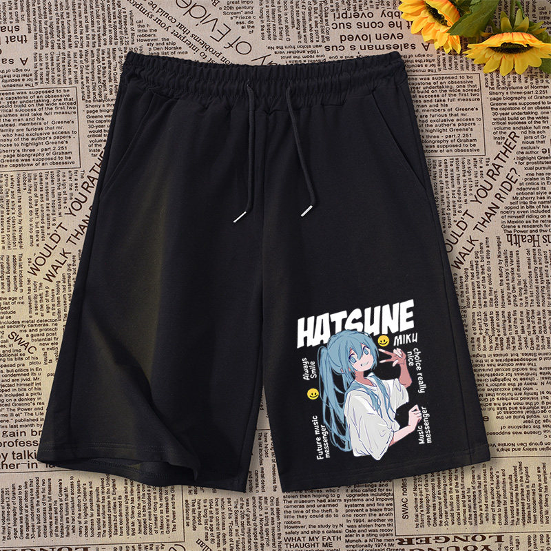 Summer Clothing Brands - Shorts Hatsune Miku d'été pour hommes