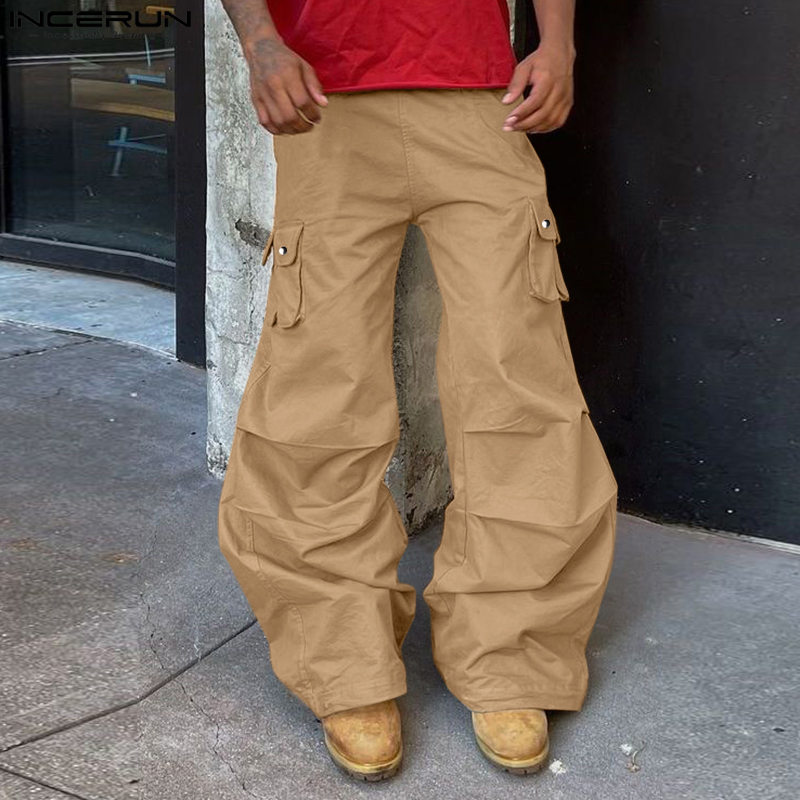 Vintage Summer Clothing Men - INCERUN été hommes pantalons à jambes