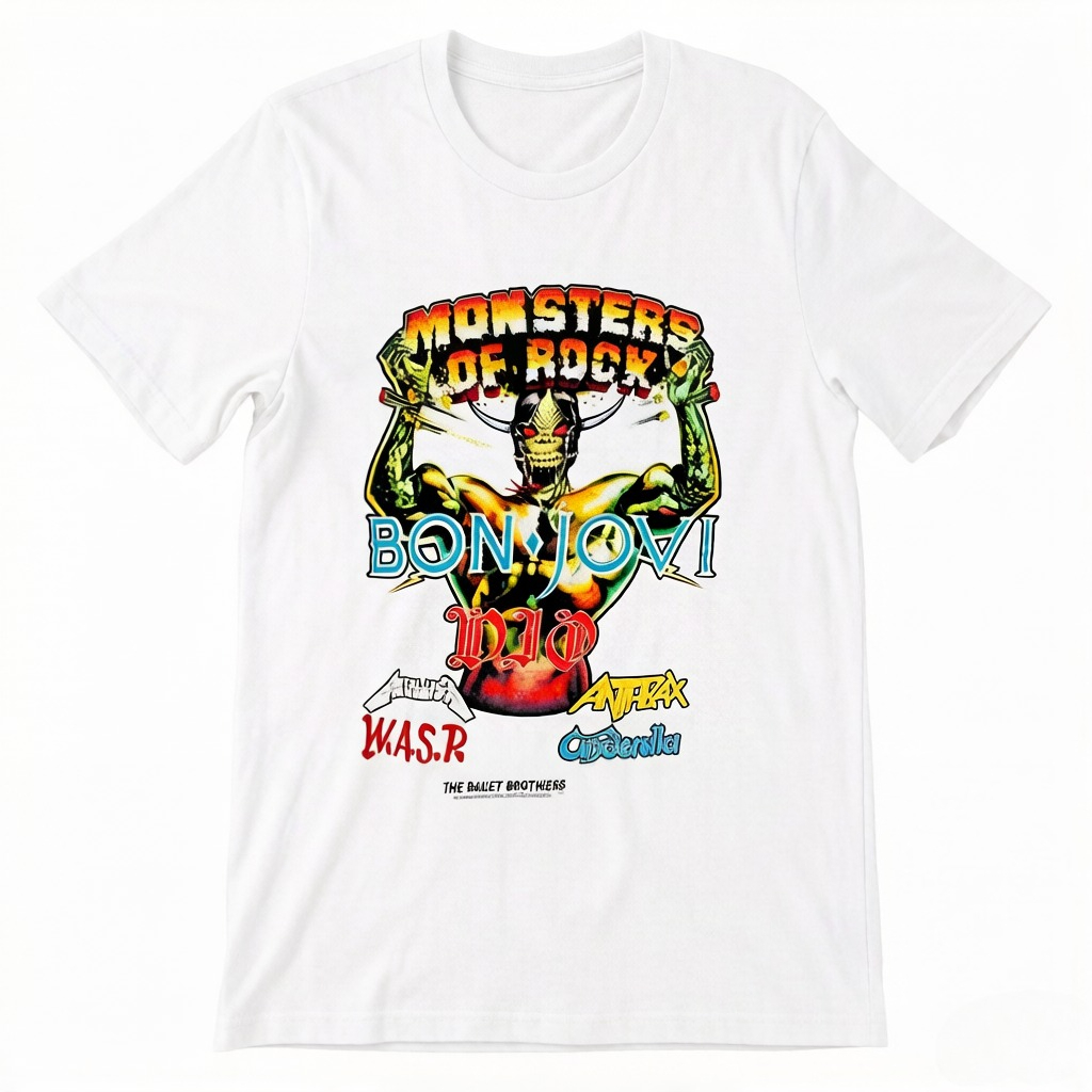Womens Summer Clothing Uk - T-shirt d'été MONSTERS OF ROCK DONINGTON