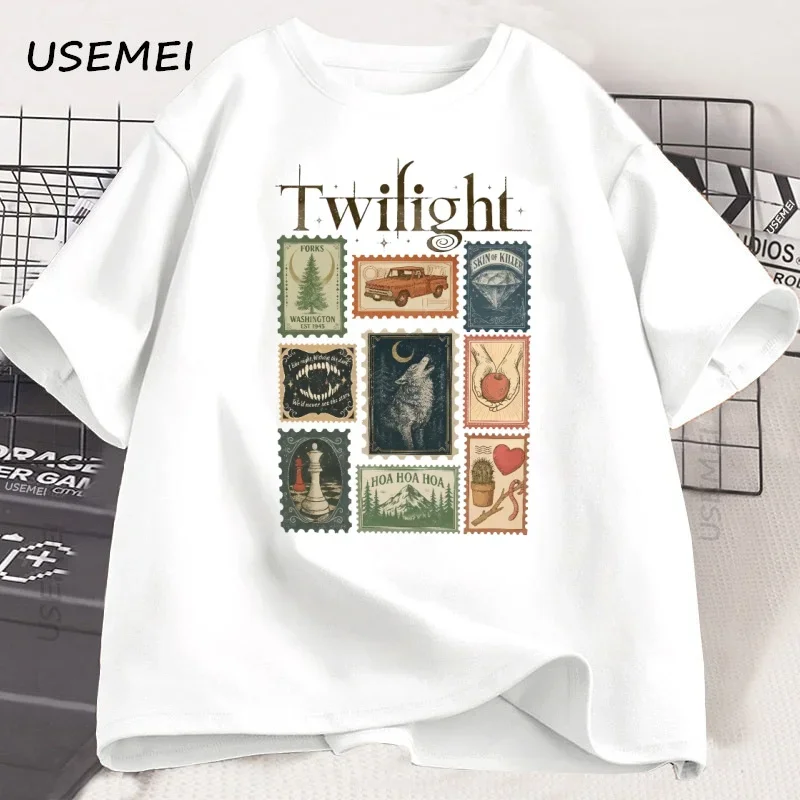 T-shirt Vintage Twilight Forks - Vintage Summer Clothing Men avis et prix