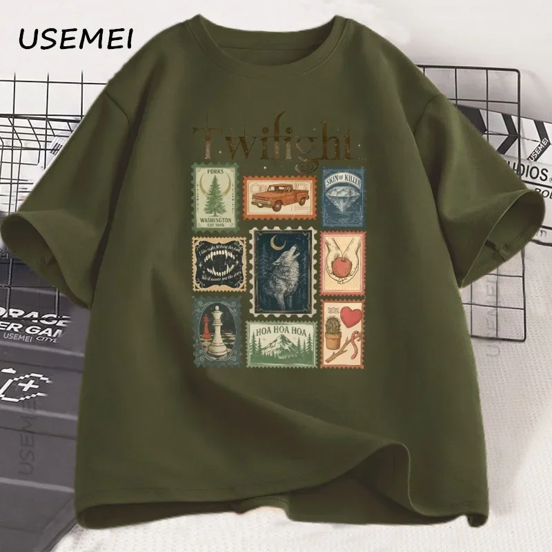 T-shirt Vintage Twilight Forks - Vintage Summer Clothing Men avis et prix