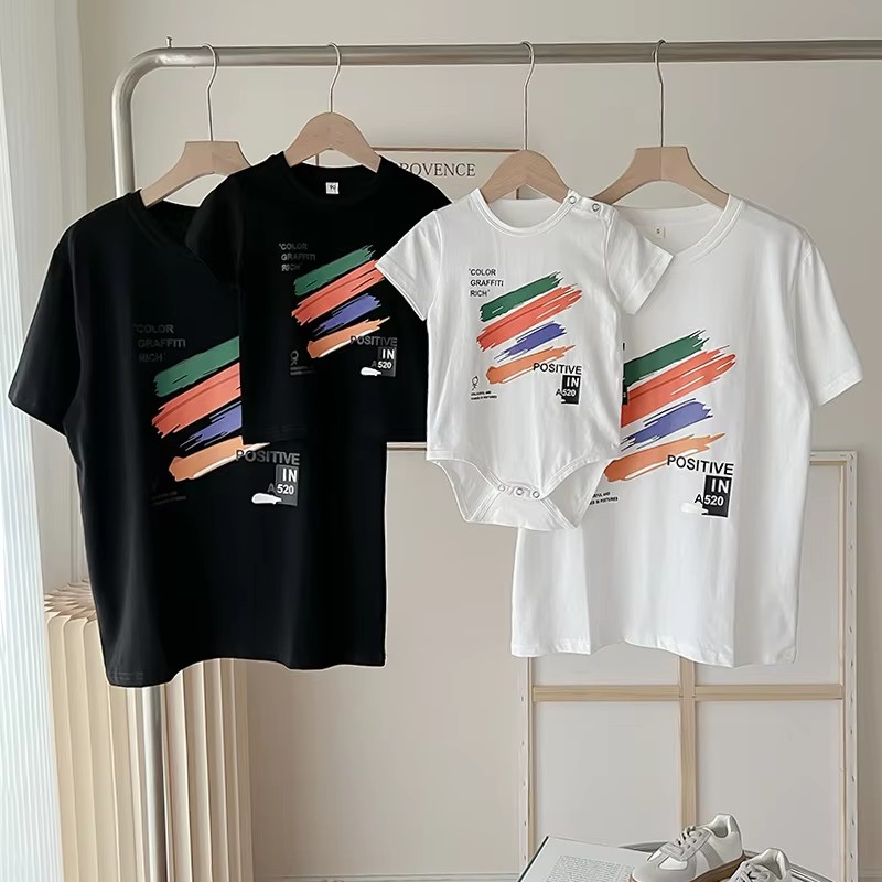 T-shirts Assortis Famille Été  - Summer Clothing Drawing For Kids avis et prix