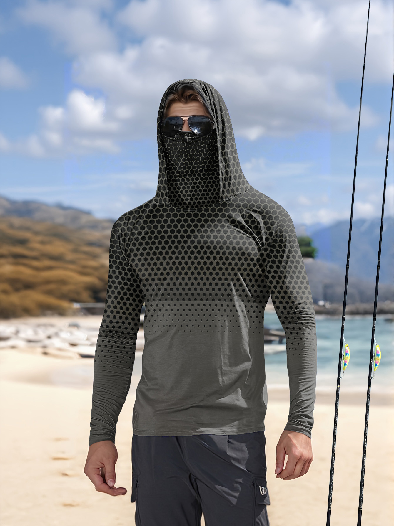 Sweat-shirt de pêche pour homm - Summer Clothing Tops avis et prix