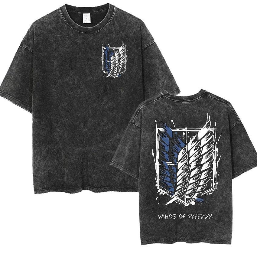 T-shirt Oversize Vintage Délav - Vintage Summer Clothing Men avis et prix