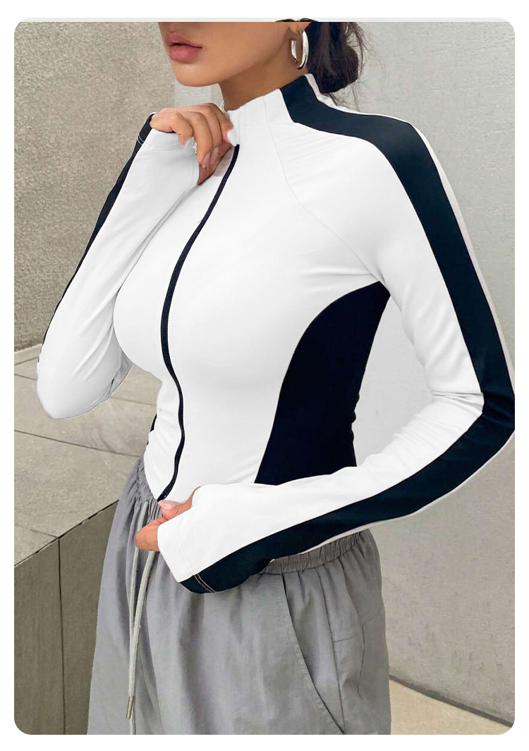 Veste de yoga à col montant, v - Summer Clothing Tops avis et prix