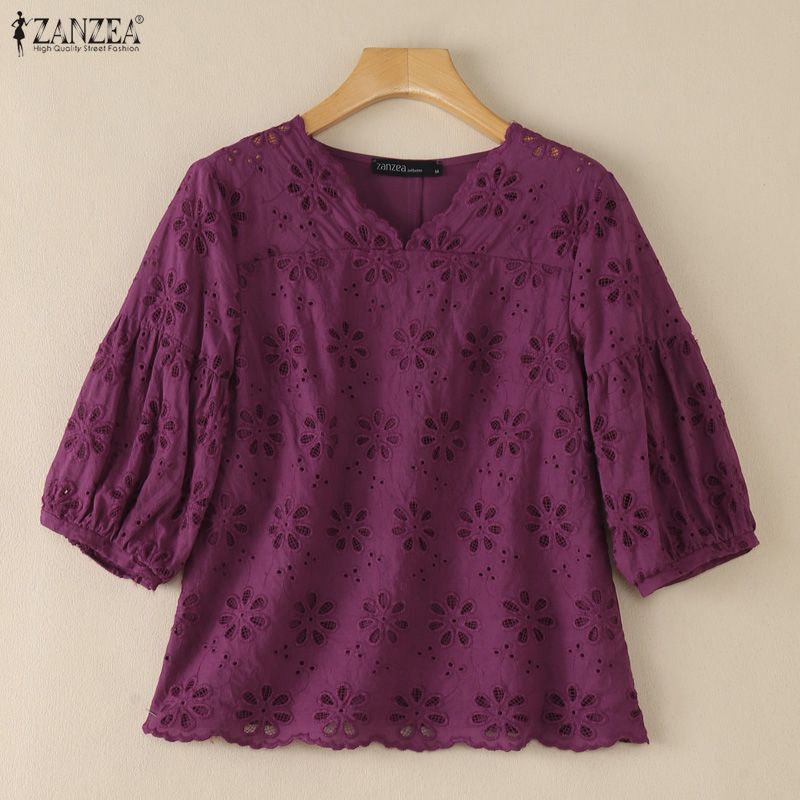 ZANZEA 2026 Blouses Femme Brod - Summer Clothing Wear avis et prix