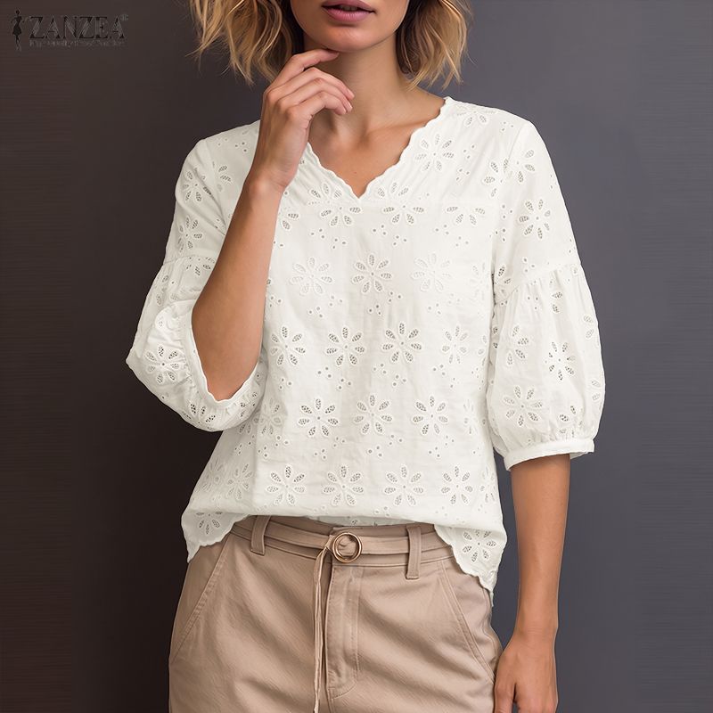 ZANZEA 2026 Blouses Femme Brod - Summer Clothing Wear avis et prix