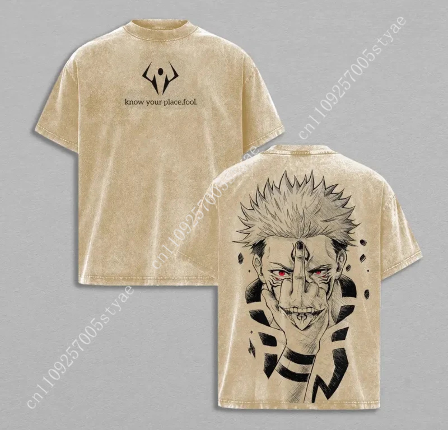 T-shirt graphique Anime Ryomen - Vintage Summer Clothing Men avis et prix