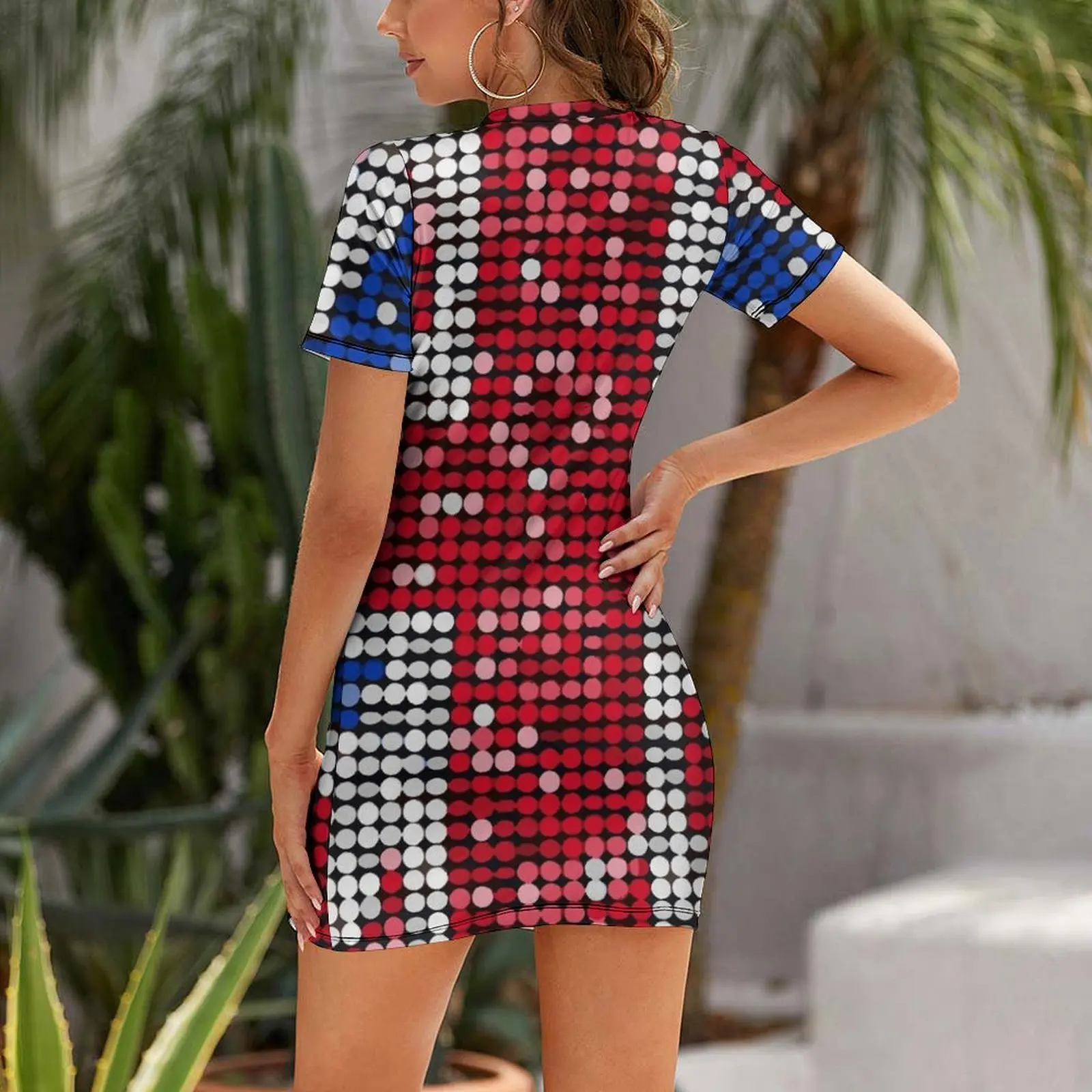 Robe à manches courtes avec pa - Womens Summer Clothing Uk avis et prix