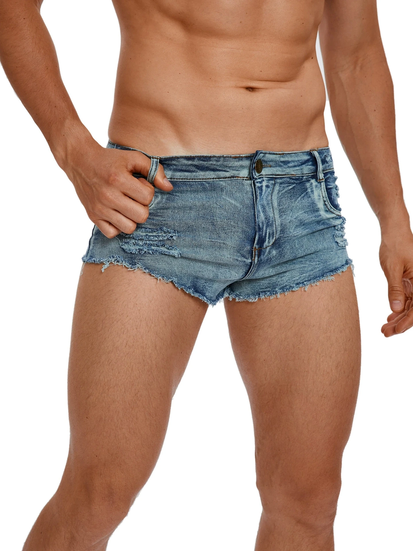 Shorts en jean taille basse po - Vintage Summer Clothing Men avis et prix