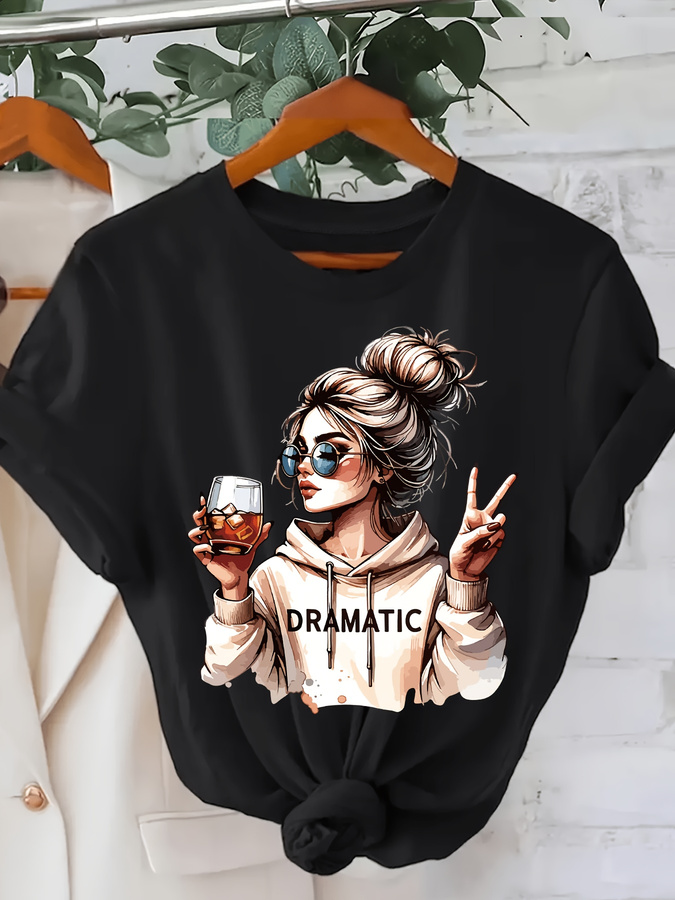 DRAMATIC 1pc T-shirt à manches - Summer Clothing Trends For Women 2026 avis et prix