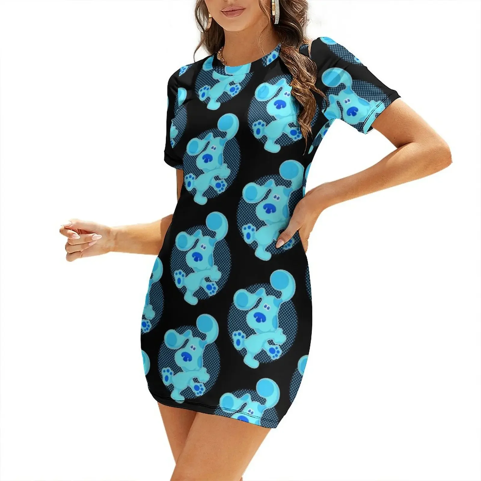 Robe courte rétro vintage Blue - Summer Clothing Trends For Women 2026 avis et prix